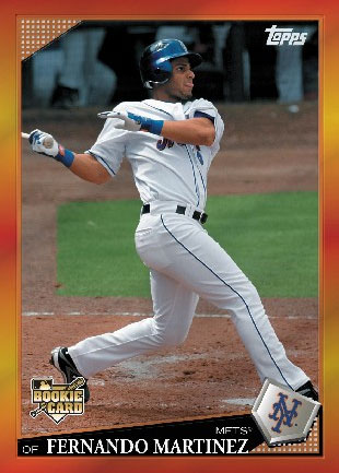 Topps announces first Red Hot Rookie of 2009 is Fernando Martinez The 20-year-old New York Mets phenom, Fernando Martinez, made his major league debut last Tuesday (5/26/2009) making him the youngest player in the MLB today. Today, Topps announced that F-Mart...