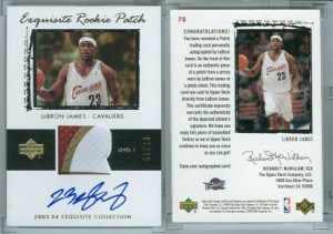 2003-04 Upper Deck Exquisite LeBron James RC