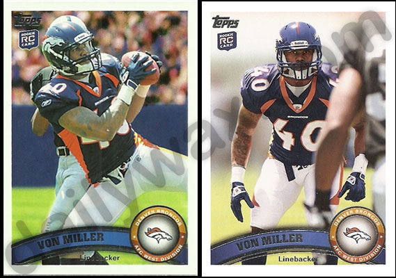 Von Miller 2011 Topps Rookie Card #427 Denver Broncos