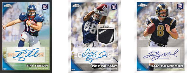 Contest: 2010 Topps Chrome Football Break – Guess the Pack – Win the Auto