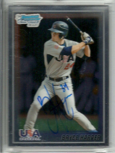 First Bryce Harper USA Chrome Buyback Auto on eBay