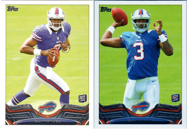 2013 Topps Football Short Print (SP) Variation List