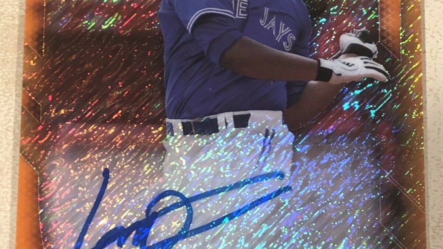 Card of the Day: 2016 Bowman Chrome Prospect VLADIMIR GUERRERO JR. Orange Shimmer Auto